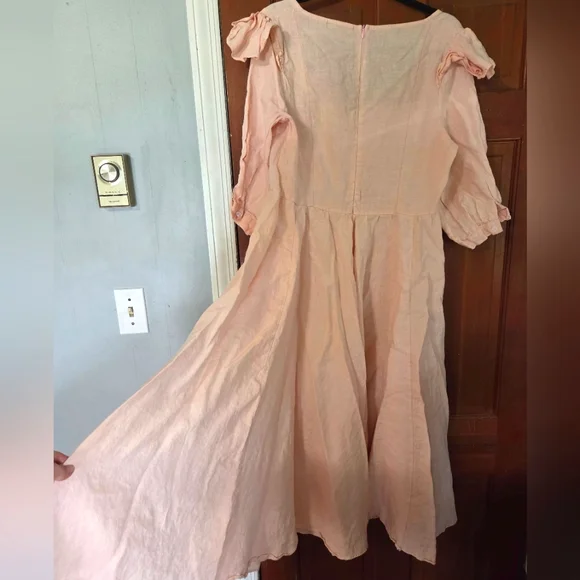 Nour & The Merchant Linen Thimbleweed Dress - Picture 3 of 7